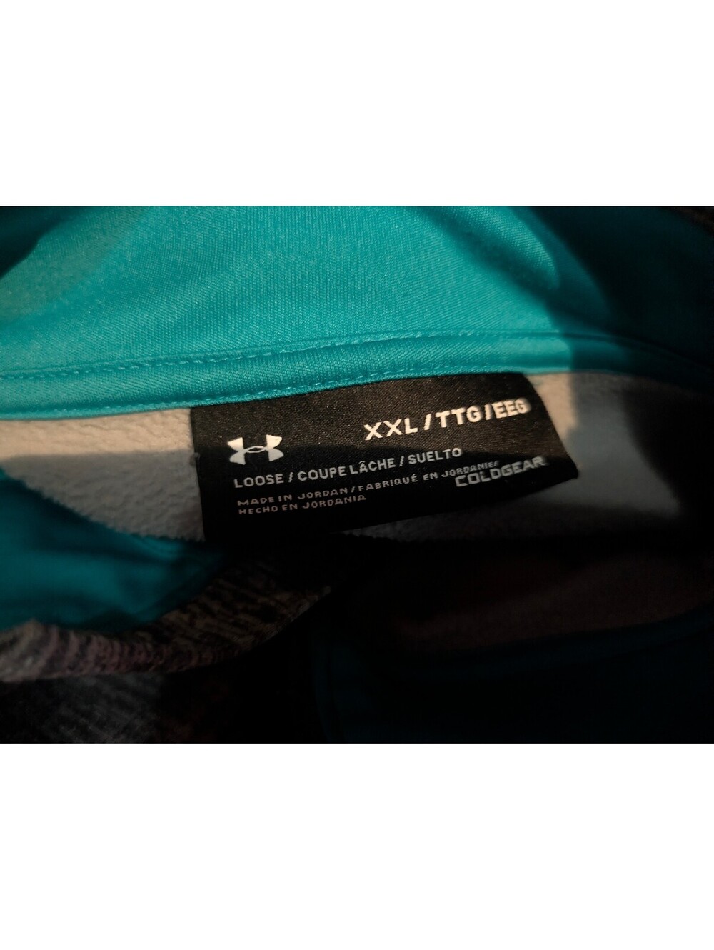 Under Armour Men's Gray ColdGear Loose Fit 1/4 Zip Pullover Sweatshirt XXL - Picture 2 of 6